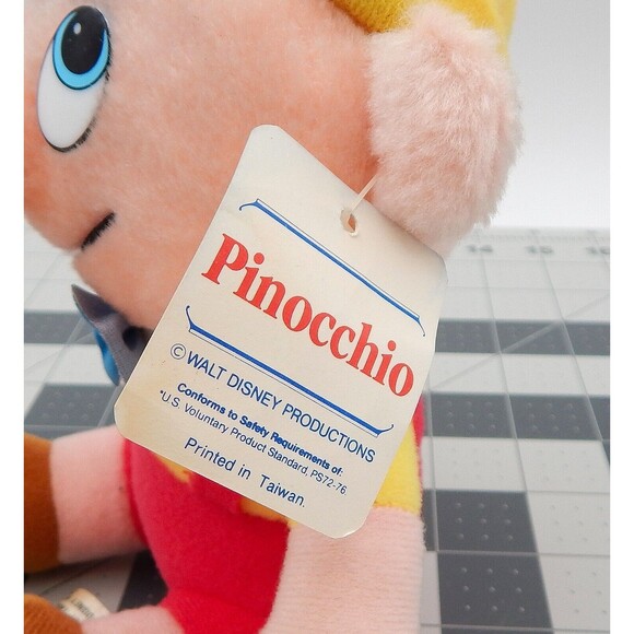 Pinocchio Walt Disney Animated Film Class Soft Plush 8 Inch Stuffed Toy W Tag - Picture 7 of 13